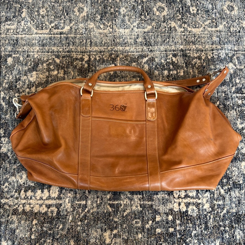 360 Barrington Leather Men's Duffel Bag